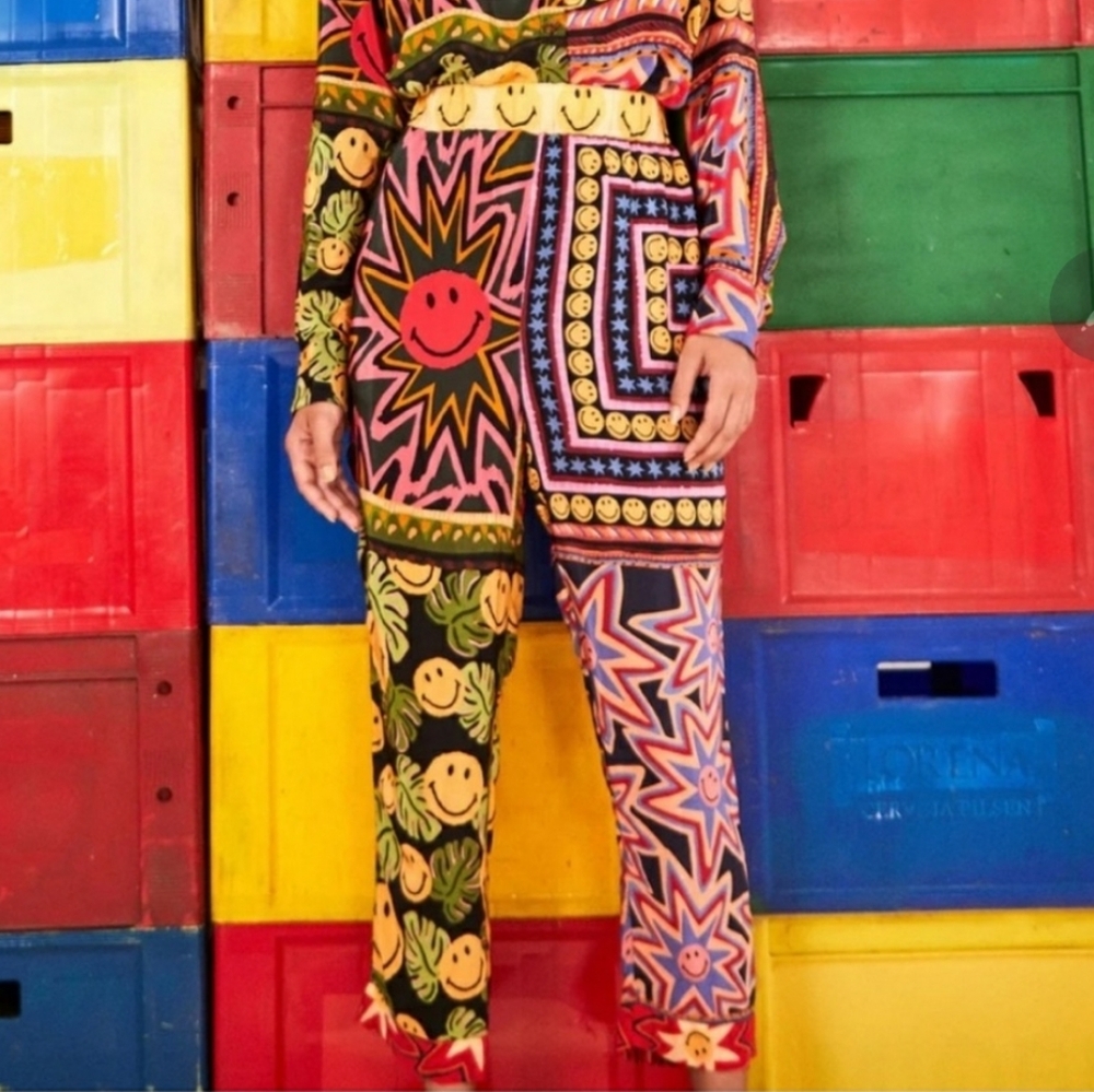 Farm x Smiley Vibrant Multicolor Women's Pants